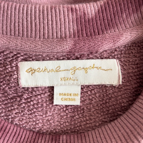 Peleton Spiritual Gangster Sweatshirt purple tie dye sz XS - Picture 6 of 10